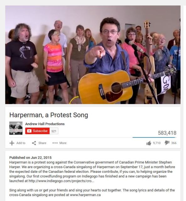 Tony Turner singing "Harperman"